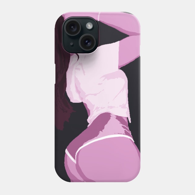 "Girl With a Booty" Phone Case by TheOuterLinux