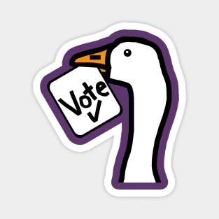 Portrait of Goose with Stolen Vote Message Magnet