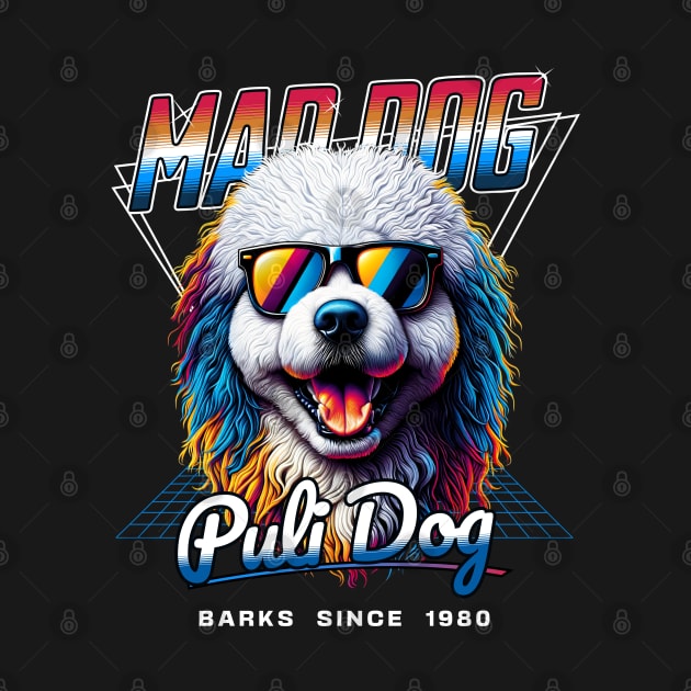 Mad Dog Puli Dog by Miami Neon Designs