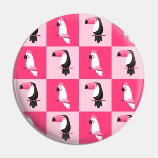 TROPICAL BIRDS - PINK PALETTE Pin