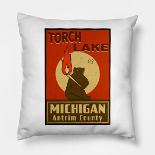 Torch Lake northern michigan Pillow