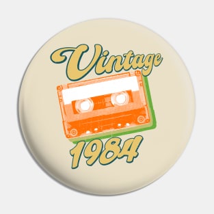 Vintage 1984 Retro Cassette Pin