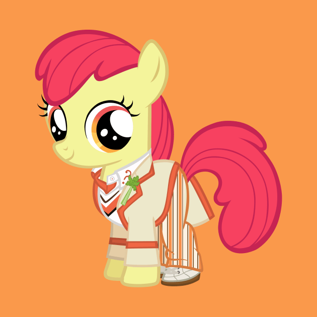 Apple Bloom as the 5th Doctor by CloudyGlow