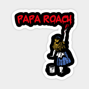 papa roach and red girl Magnet