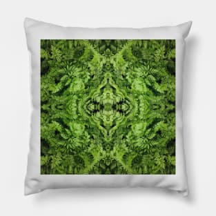 Sage green pattern of Parsley leaves, still No Time Pillow