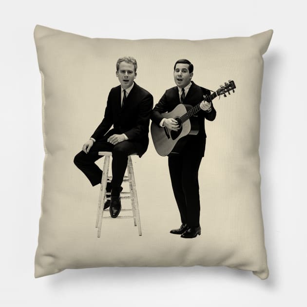 Simon And Garfunkel Pillow by TheMusicFav