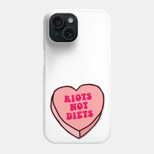 Riots Not Diets - Love Heart Feminist Design Phone Case