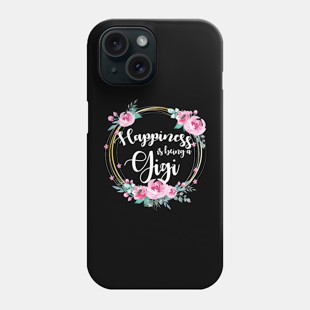 Happiness Is Being A Gigi Floral Phone Case by LiFilimon