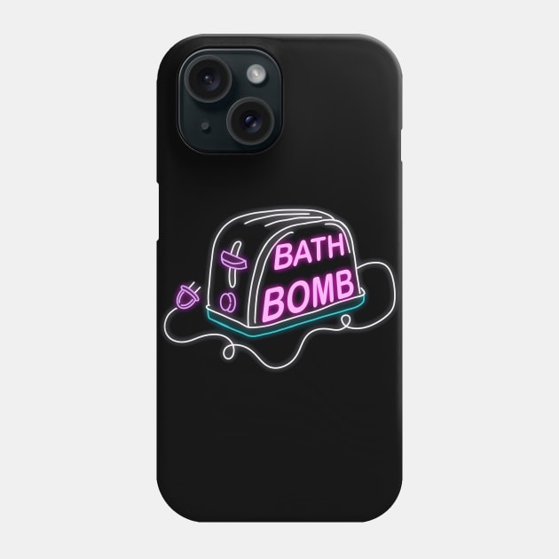 Retro inscription "Bath bomb" Phone Case by shikita_a