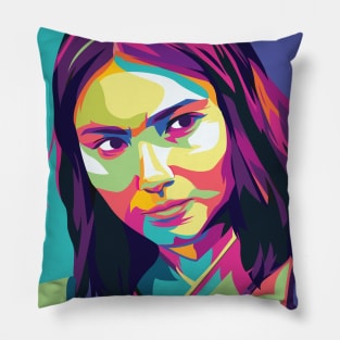 Maria Zhang Suki In Pop Art Pillow