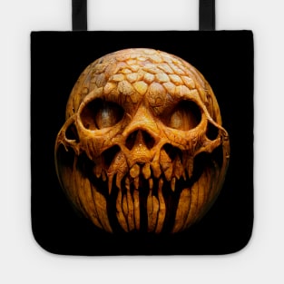 Scary Halloween Pumpkin Art Tote