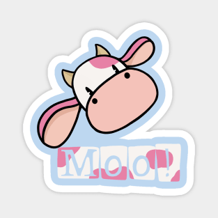 Strawberry cow moo Magnet