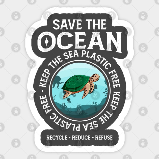 Women's Save The Ocean Sea Turtle T-Shirt