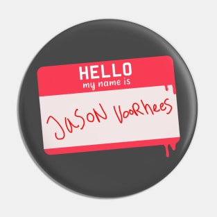 Halloween Name Tag - Jason Voorhees Pin