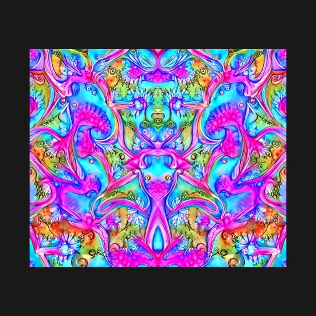 Pink Aesthetic Abstract Psychedelic Pattern 1 by BubbleMench