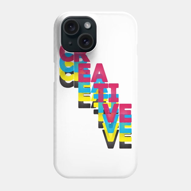 Creative CMYK Phone Case by Mercado Graphic Design