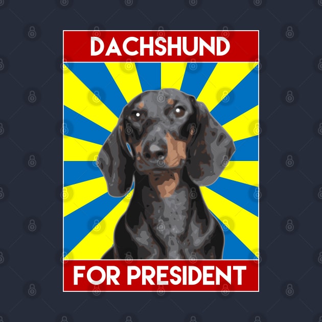 Dachshund For President (Black) by inotyler