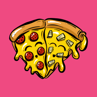 Pepperoni Loves Pineapple Pizza Slices T-Shirt