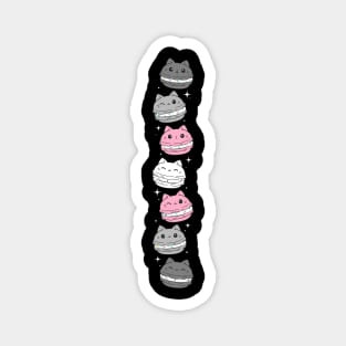 Demigirl Pride Flag Cute Cat Kawaii Macaron Magnet