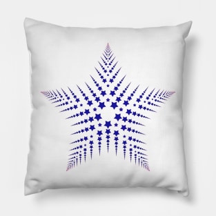 Fractal star pattern, star symbol Pillow