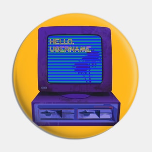 Hello From 80's Pin