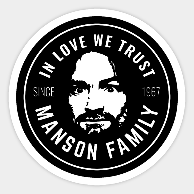Charles Manson Charlie's bucket list Helter Skelter - Charles Manson Family Helter Skelter - Sticker | TeePublic Charles Manson Charlie's bucket list Helter Skelter - Charles Manson Family Helter Skelter - Sticker | TeePublic