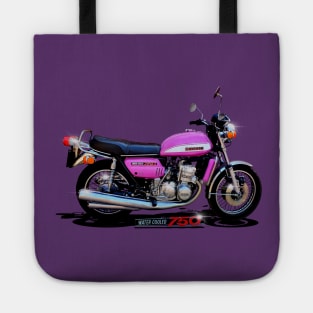 70s Classic Suzi 750 Liquid Cooled by MotorManiac Tote