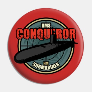 HMS Conqueror Pin