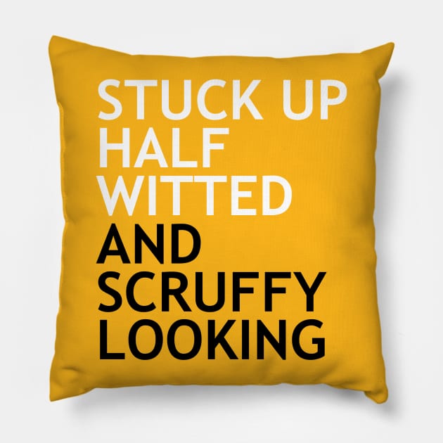 Who’s Scruffy Lookin’? Pillow by My Geeky Tees - T-Shirt Designs