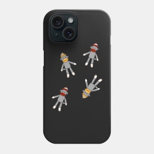 Cozy Winter Sock Monkey Pattern Phone Case