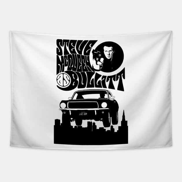 Bullitt Tapestry by CosmicAngerDesign