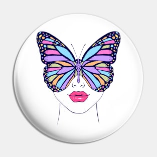 Woman butterfly Pin