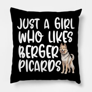 Just A Girl Who Likes Berger Picards Pillow