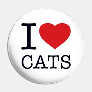 I LOVE CATS Pin