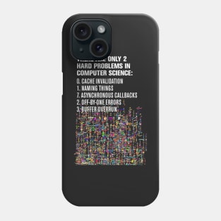 Only 2 Hard Problems in Computer Science: version 2.0.0-rc-937.04-hot-patch Phone Case