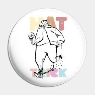 Hat Trick Skater Pin