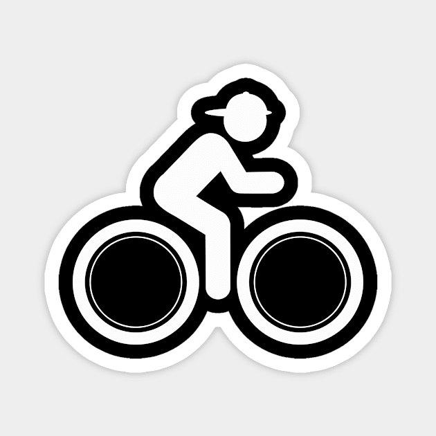 Biking Magnet by ThyShirtProject - Affiliate