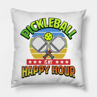 Pickleball Gifts Pickleball is my Happy hour Pillow