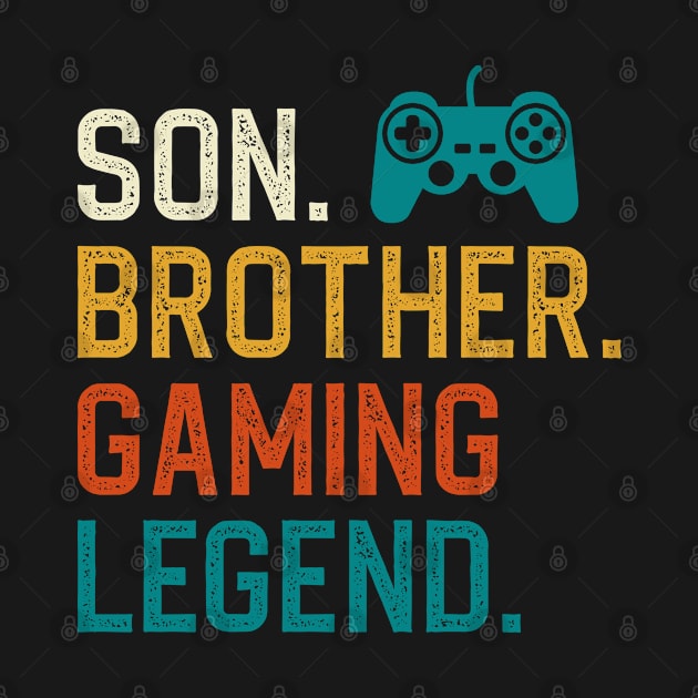 Gamer Gifts For Son Brother Gaming Legend Christmas by DragonTees