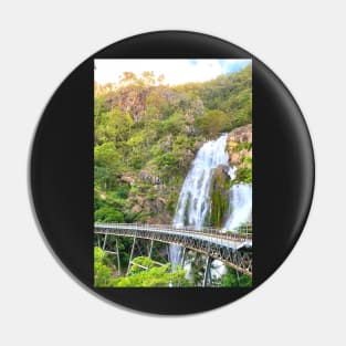 Magnificent Mountain Waterfall Pin
