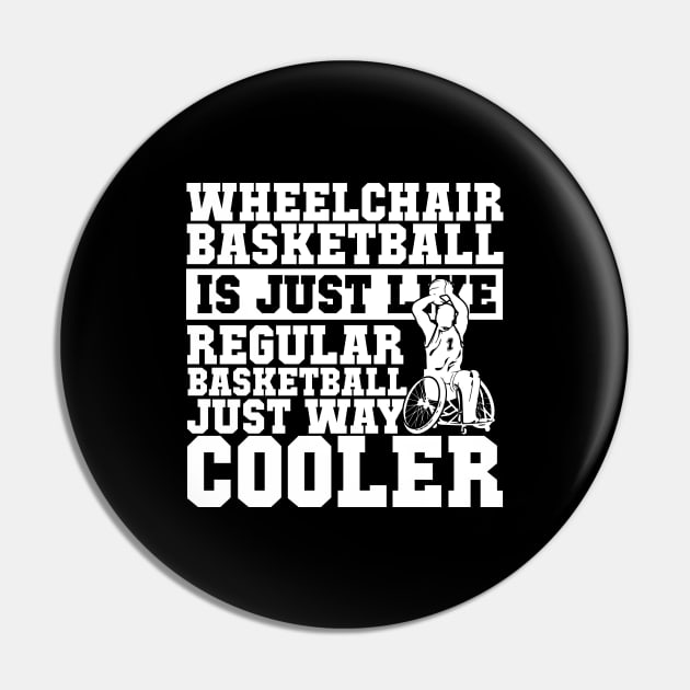 Wheelchair Basketball Pin by thingsandthings