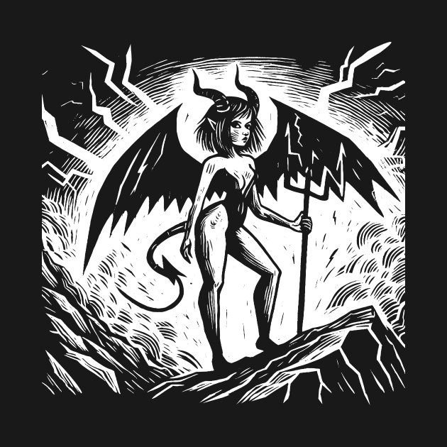 Retro Devil Girl by n23tees