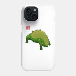 Yoga Frog Wheel Pose Phone Case