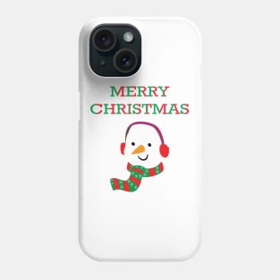 Merry Christmas Snowman Phone Case