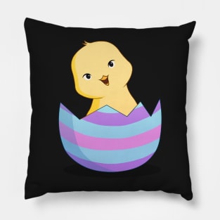 Easter Chick Hatching from the Egg Pillow