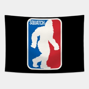 Bigfoot Basketball Funny NBA Fan Art Sasquatch Squatch Logo Tapestry