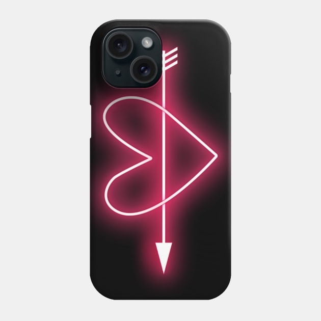 Neon Heart Phone Case by emanuelacarratoni