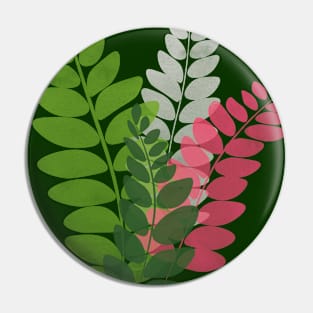 Ferns | Green Pink | Pin