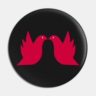 Love doves Red 2 Pin