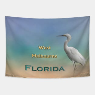 Egret West Melbourne FL Tapestry